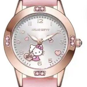 COPY - Sanrio Hello Kitty Watch, pink leather band